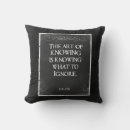 Recherche de sagesse coussins Typographie