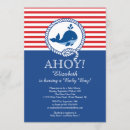 Recherche de whale baby shower invitations Nautique