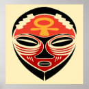 Recherche de masque africain posters Moderne