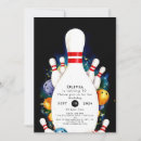 Recherche de bowling mignon invitations Rétro