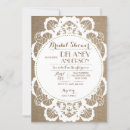 Recherche de vintage lace bridal shower invitations Nuptiale