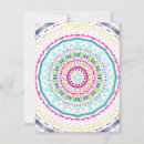 Recherche de mandala coloré invitations Boho