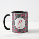 Recherche de rayures abstraites tasses Monogramme