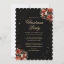 Recherche de noir et or noël invitations Fête de fin d'année