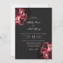 Recherche de dark floral mariage invitations Sombre