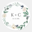 Recherche de monogramme mariage autocollants Verdure
