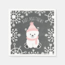 Recherche de ours blanc serviettes Baby shower