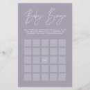 Recherche de baby shower bingo Moderne