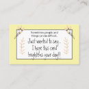 Recherche de encouragement cartes visite Inspiration