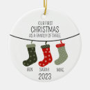 Suche nach drei ornamente Weihnachtssocken