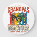 Suche nach vintager traktor poster wanduhren Vatergeschenke