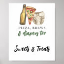 Recherche de pizza fête posters Aquarelle