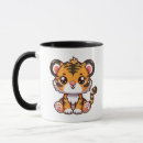 Recherche de tigre sauvage tasses Lion