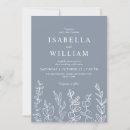 Recherche de dusty blue eucalyptus mariage invitations Boho