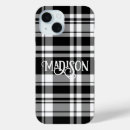 Recherche de tartan noir iphone coques Élégant
