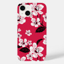 Recherche de fleurs de cerisier rouges iphone coques Japon