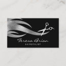 Recherche de ciseaux coiffeur cartes visite Noir