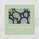 Recherche de motif paisley cartes visite Moderne