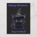 Recherche de chat noir halloween cartes postales Drôle