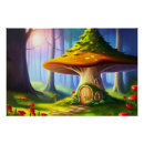 Recherche de champignons magiques posters Forêt