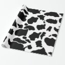 Recherche de vache noire et blanche papier cadeau Vaches