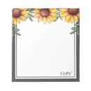 Recherche de floral blocsnotes Tournesol