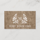 Suche nach burlap visitenkarten Rustikal