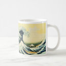 Recherche de tsunami tasses Le mont fuji