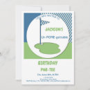 Recherche de vert de golf invitations Bleu