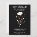 Recherche de or blanc noir invitations Fête de retraite
