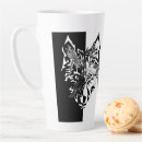 Recherche de loups blancs tasses Noir et blanc