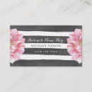 Recherche de rayure florale cartes visite Pour elle