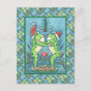 Recherche de crapaud drôle cartes postales Vert