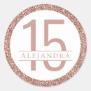 Recherche de anniversaire 15 ans autocollants Rose