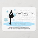 Recherche de de patinage artistique invitations Flocons de neige