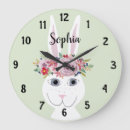 Recherche de lapin mignon horloges Fleurs