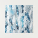 Recherche de plume bleue art Illustration