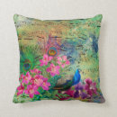 Recherche de paon coussins Fleur