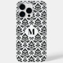 Recherche de conception baroque iphone coques Noir