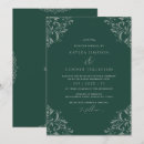 Recherche de emerald green mariage invitations Classique
