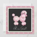 Recherche de poodle baby shower invitations Rose