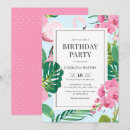 Recherche de flamant anniversaire invitations Luau