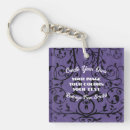 Recherche de violet et blanc porteclés Personnalisation