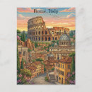 Suche nach rom vintage postkarten Illustration