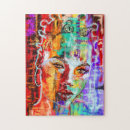 Recherche de belle dame puzzles Coloré