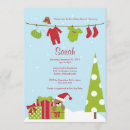 Recherche de baby shower noël invitations Vert