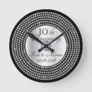 Recherche de noir argent horloges Luxe