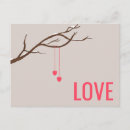 Recherche de deux coeurs cartes postales Minimaliste