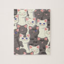 Suche nach weiße katze puzzle Tiere