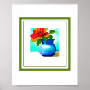 Recherche de vase bleu posters Vert